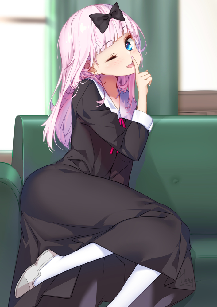 This is a pixiv picture whose title is 藤原千花.