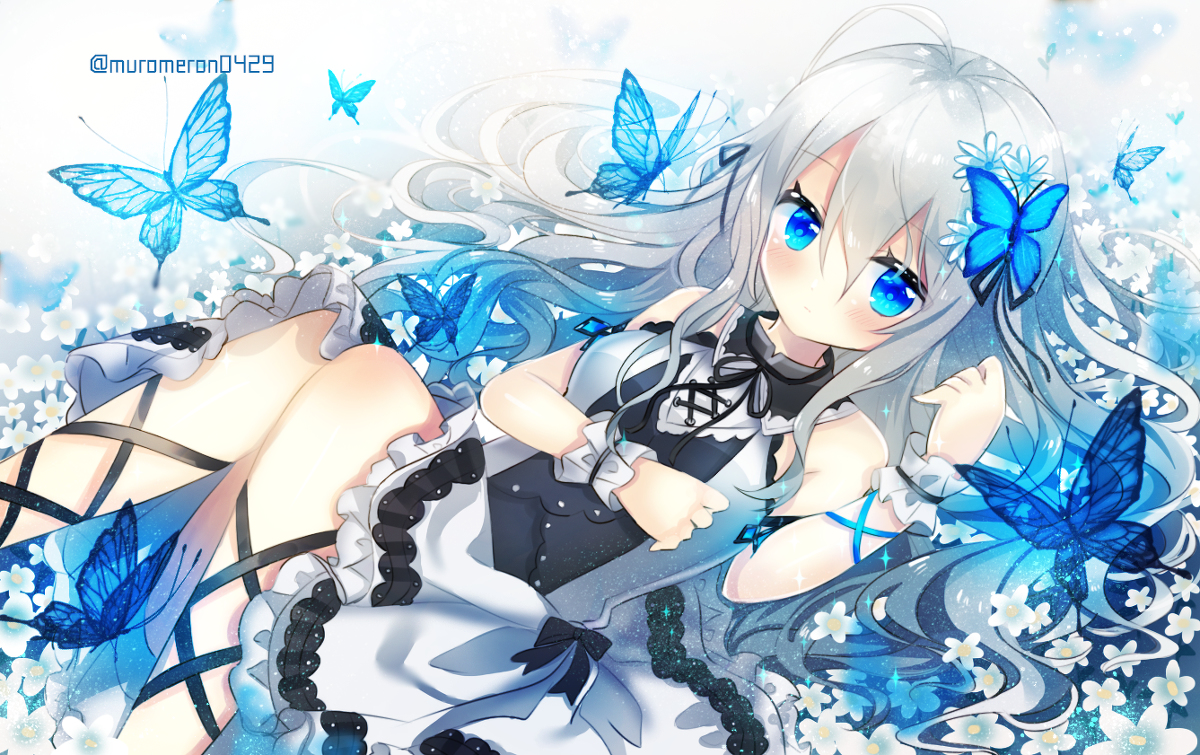 This is a pixiv picture whose title is モルフォチョウ.