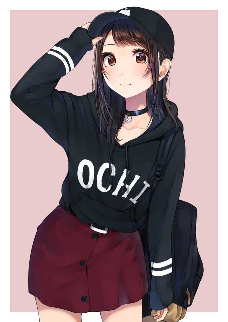 This is a pixiv picture whose title is cap girl.