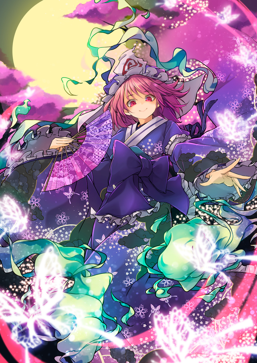 This is a pixiv picture whose title is 幽々子.