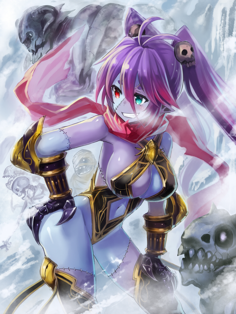 This is a pixiv picture whose title is 【PFLS】屍闘家メイ.