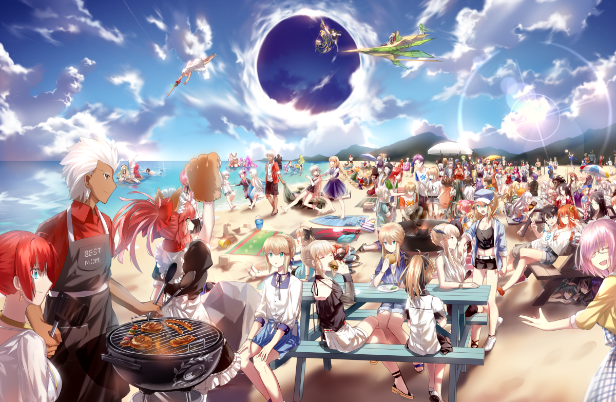 This is a pixiv picture whose title is fgo bbq.