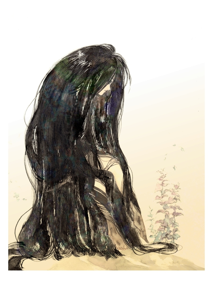 This is a pixiv picture whose title is 【PFLS】夜髪【エルダーグラン】.