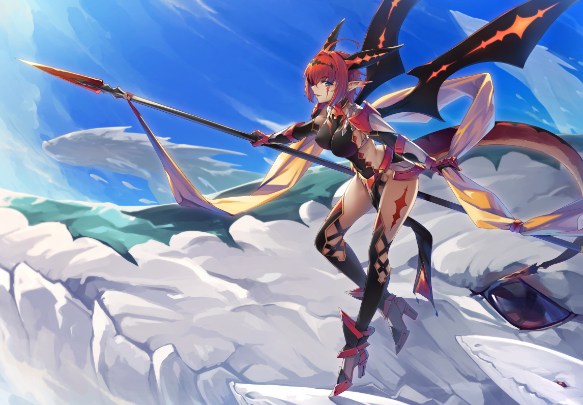 This is a pixiv picture whose title is 【PFLS】蜥蜴竜姫　レイテシア【ノーザリア】.