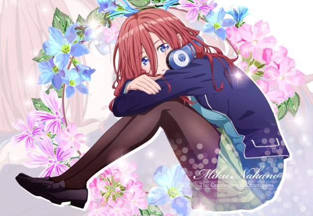 This is a pixiv picture whose title is 五等分の花嫁.