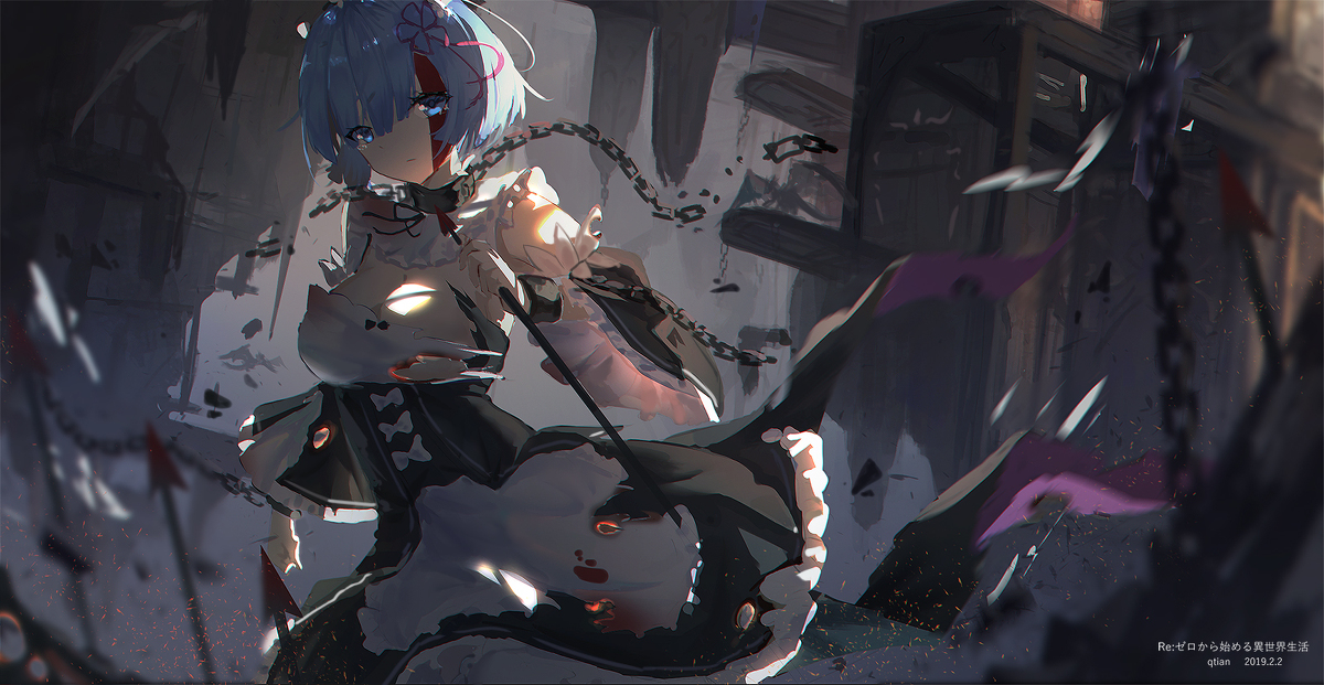 This is a pixiv picture whose title is レム.