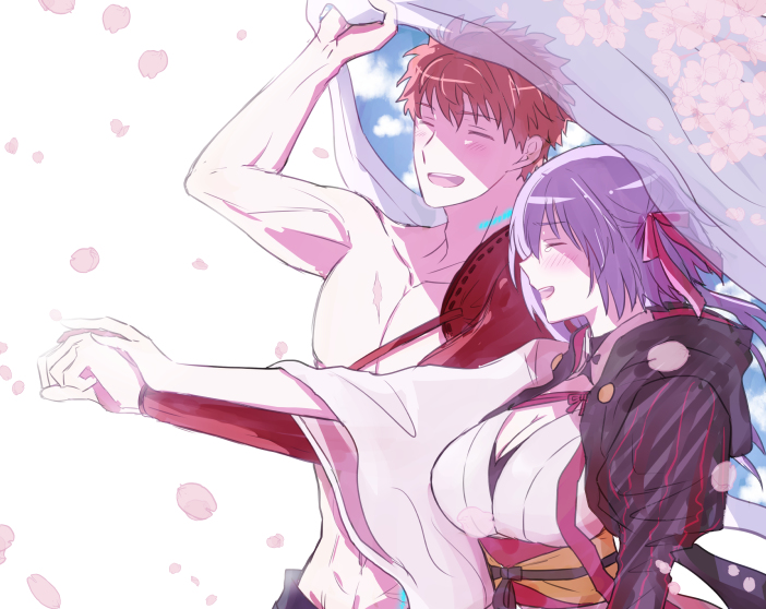 This is a pixiv picture whose title is 士桜.