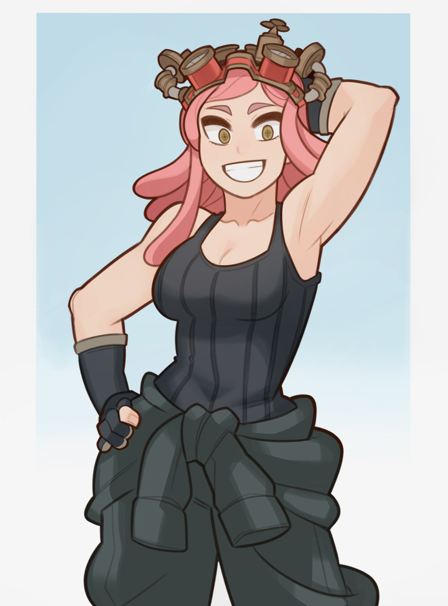 This is a pixiv picture whose title is My Hero Academia, Mei Hatsume.