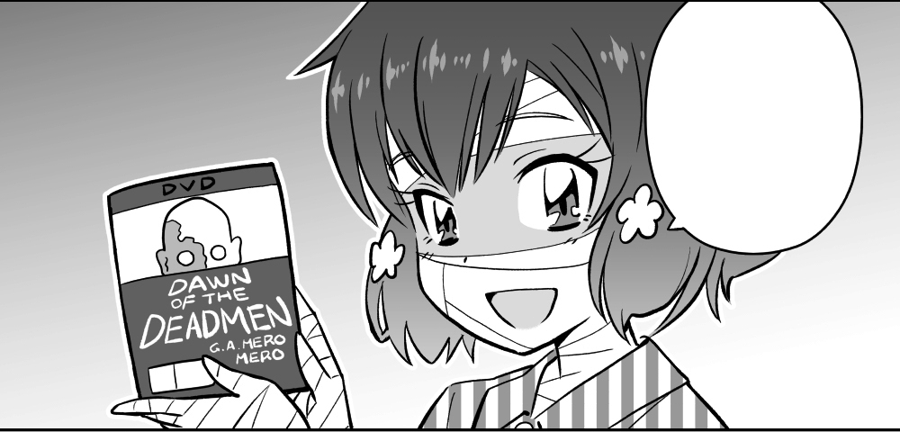 This is a pixiv picture whose title is ゾンビィまんが.