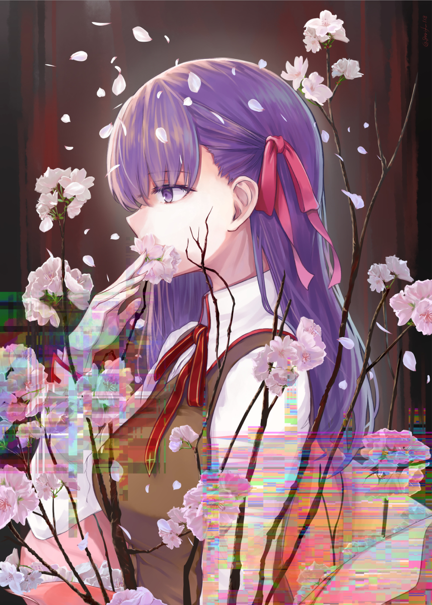 This is a pixiv picture whose title is 桜.