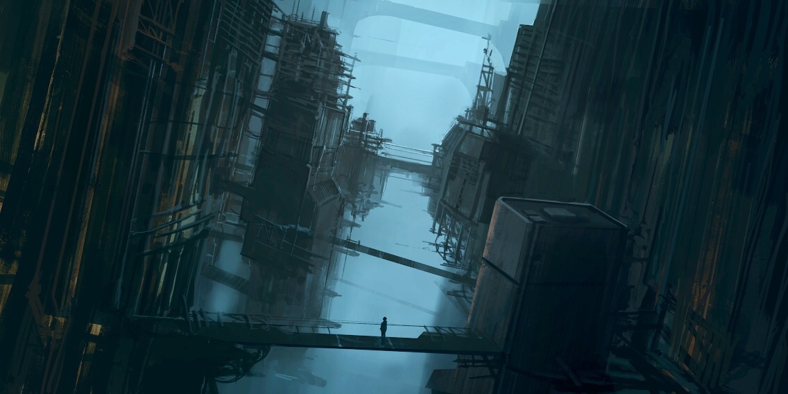 This is a pixiv picture whose title is scifi_city.