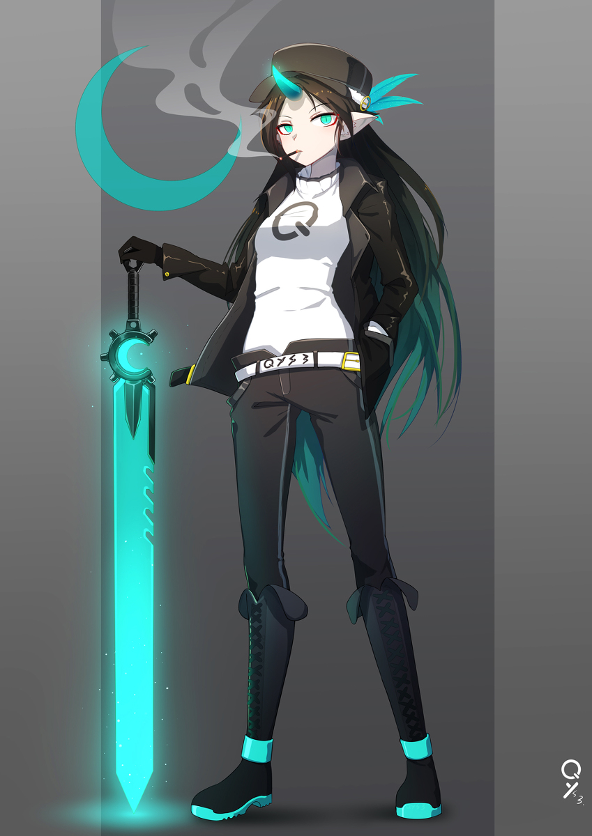 This is a pixiv picture whose title is 【PFLS】月光之族 暗月.