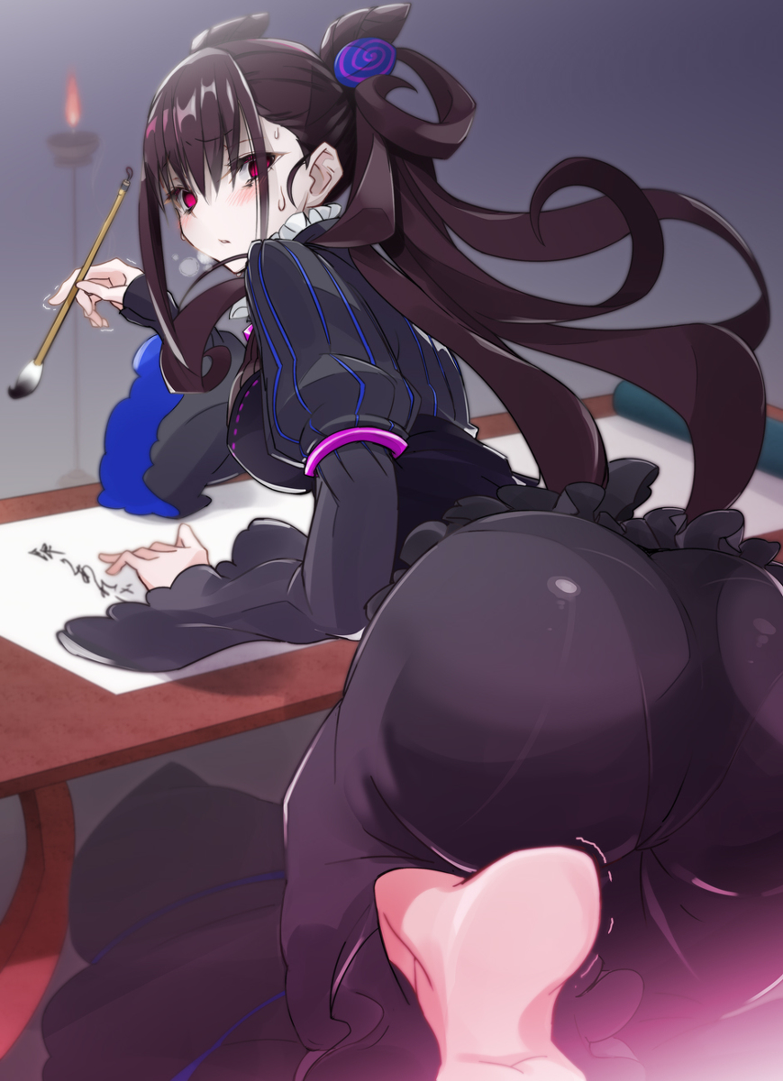 This is a pixiv picture whose title is 紫式部.