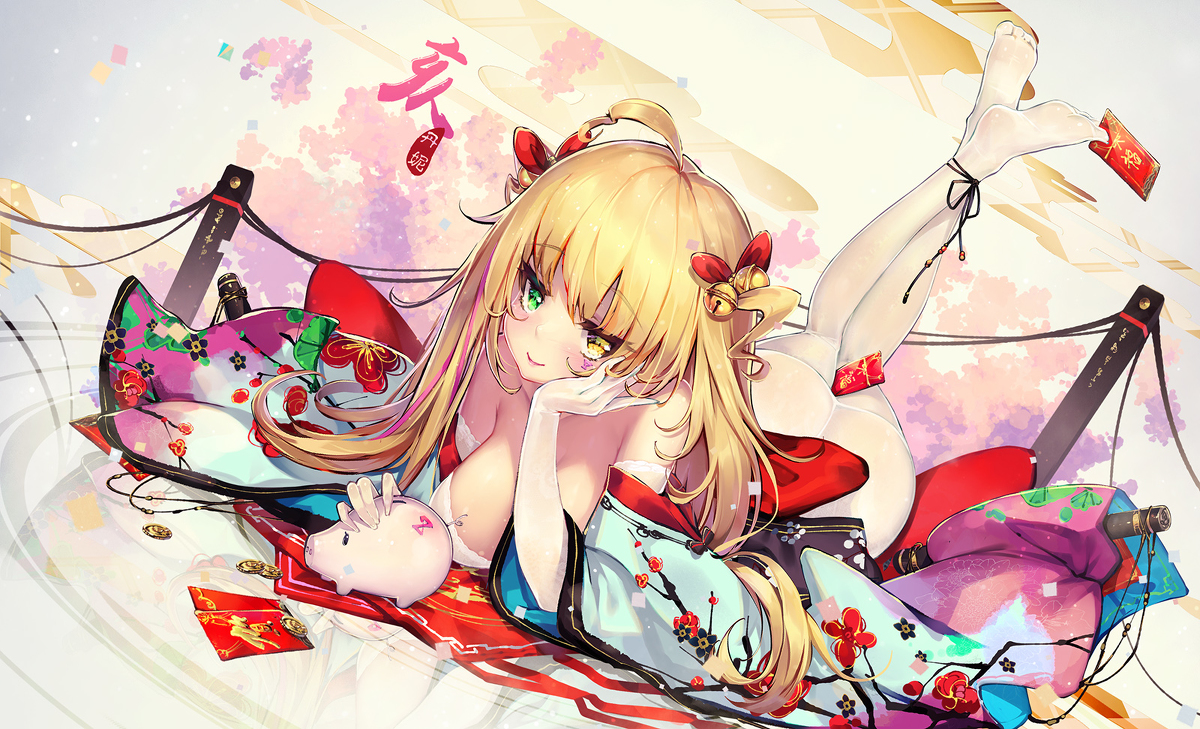 This is a pixiv picture whose title is 亥.