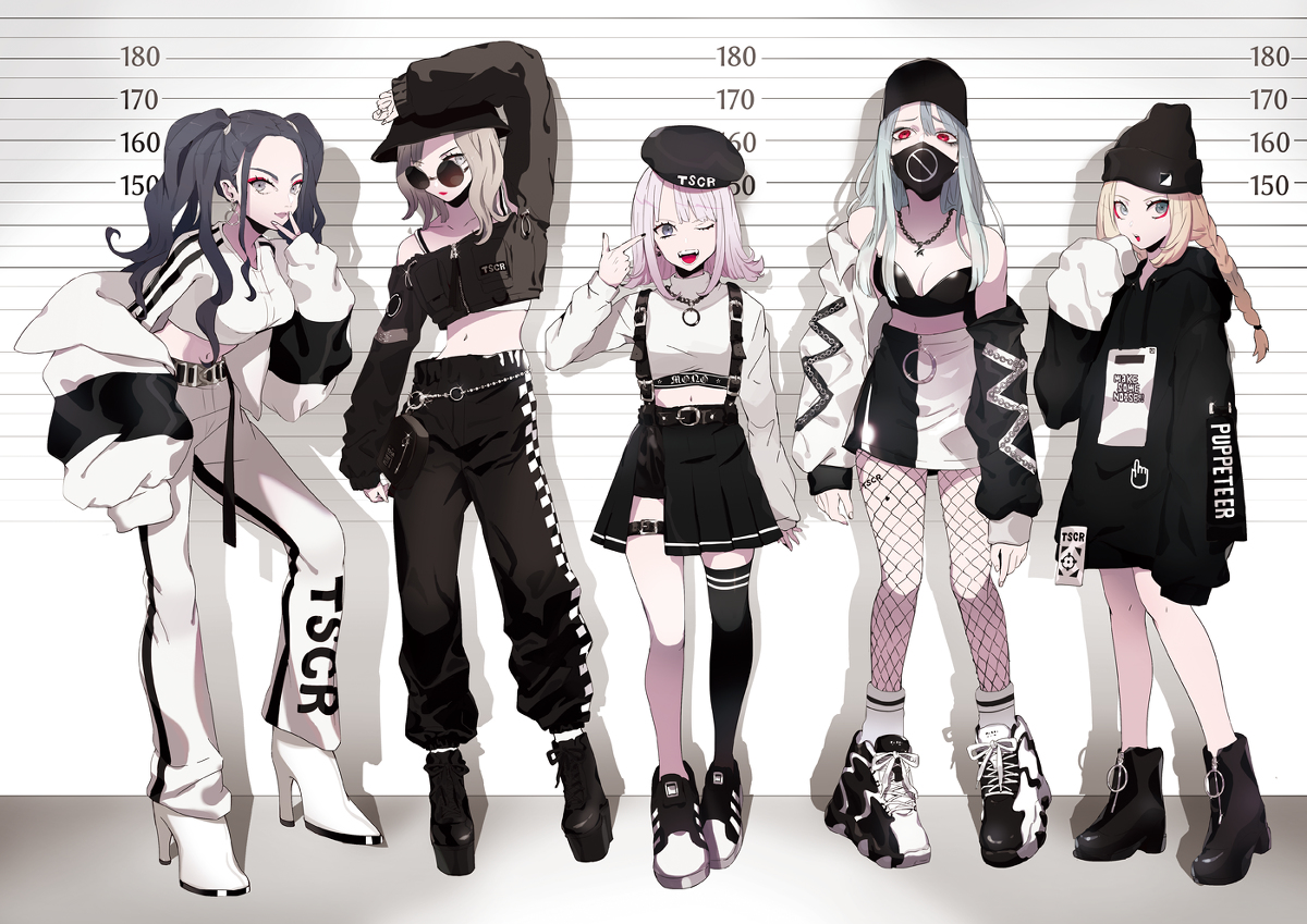 This is a pixiv picture whose title is モノトーン・スクワッド.