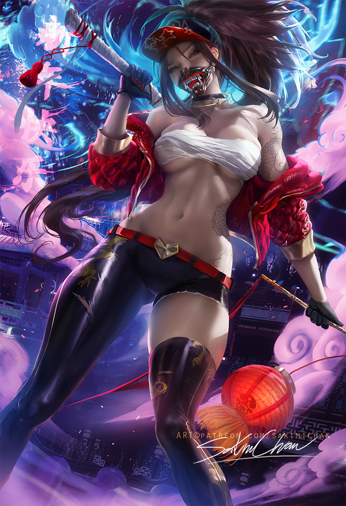 This is a pixiv picture whose title is Lunar KDA Akali.