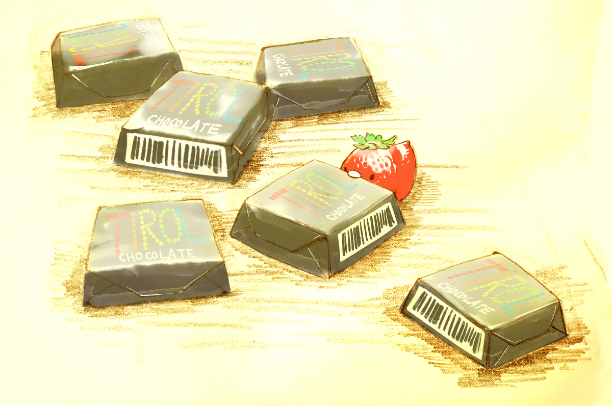 This is a pixiv picture whose title is チロルチョコ.