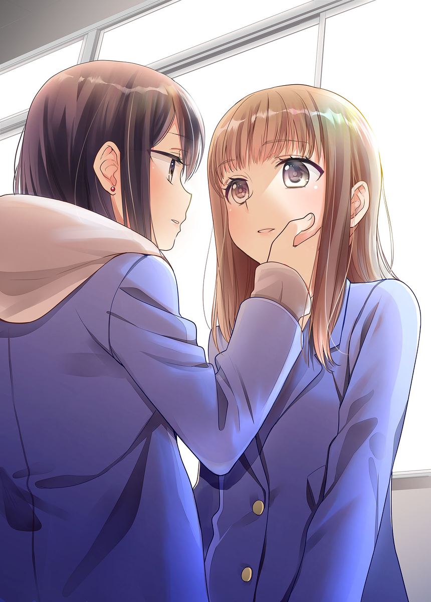 This is a pixiv picture whose title is 【COMITIA127】「放課後５」表紙【創作百合】.