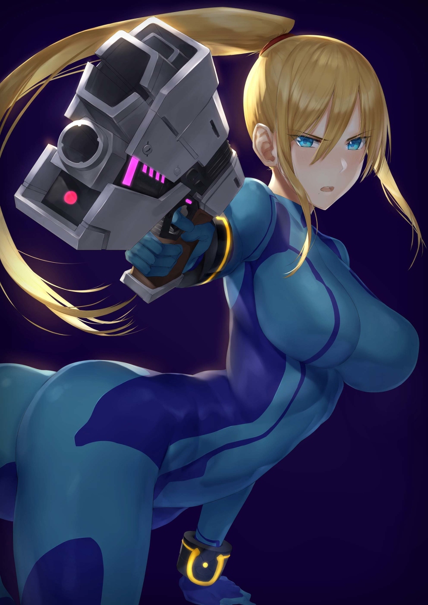 This is a pixiv picture whose title is ゼロスーツサムス.