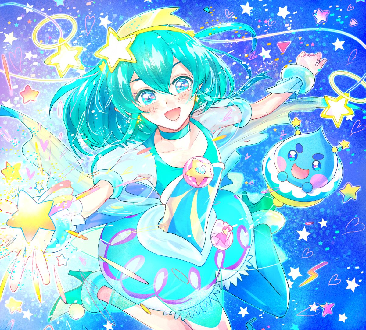 This is a pixiv picture whose title is キュアミルキー！.