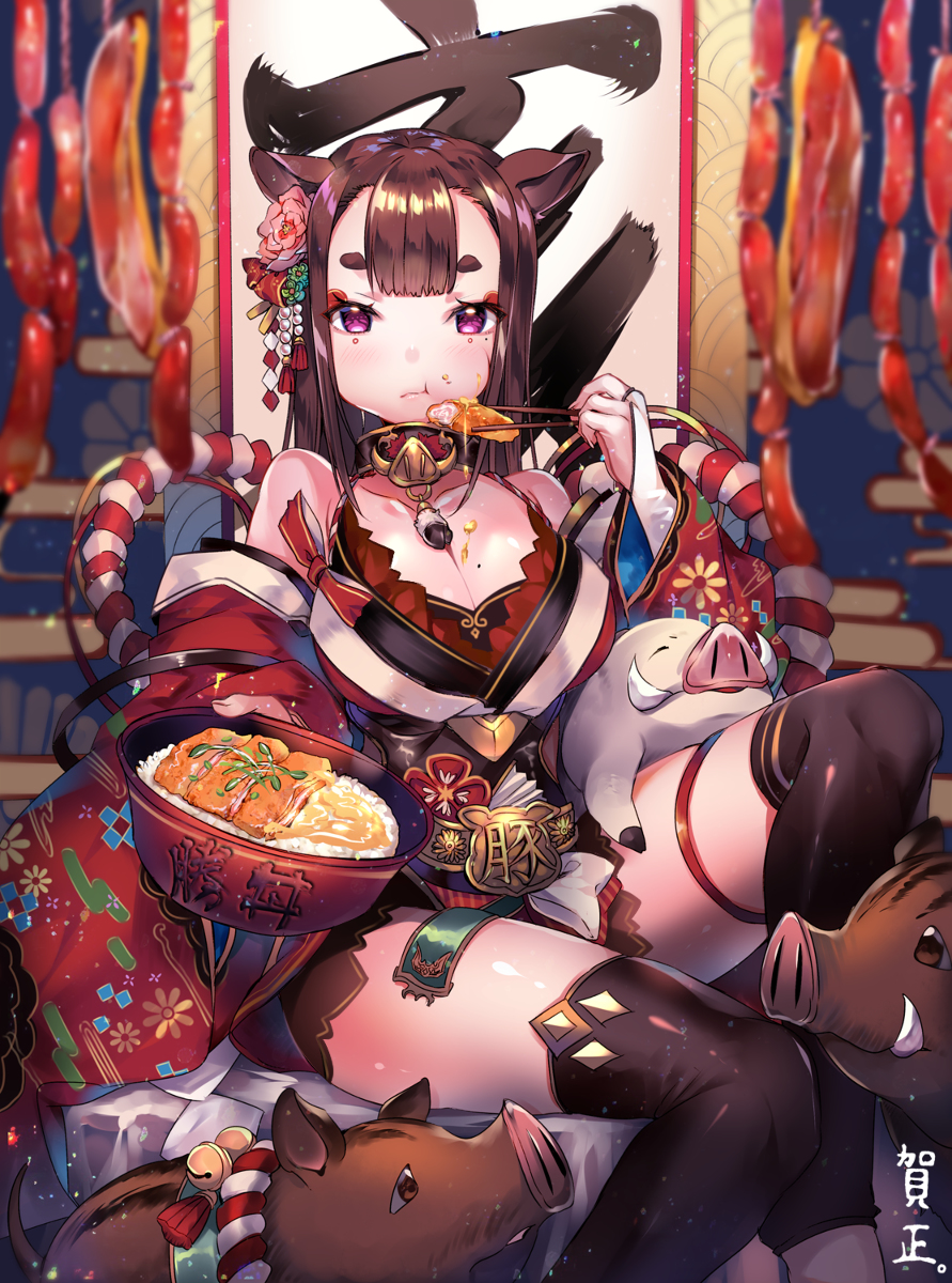 This is a pixiv picture whose title is 2019 亥.