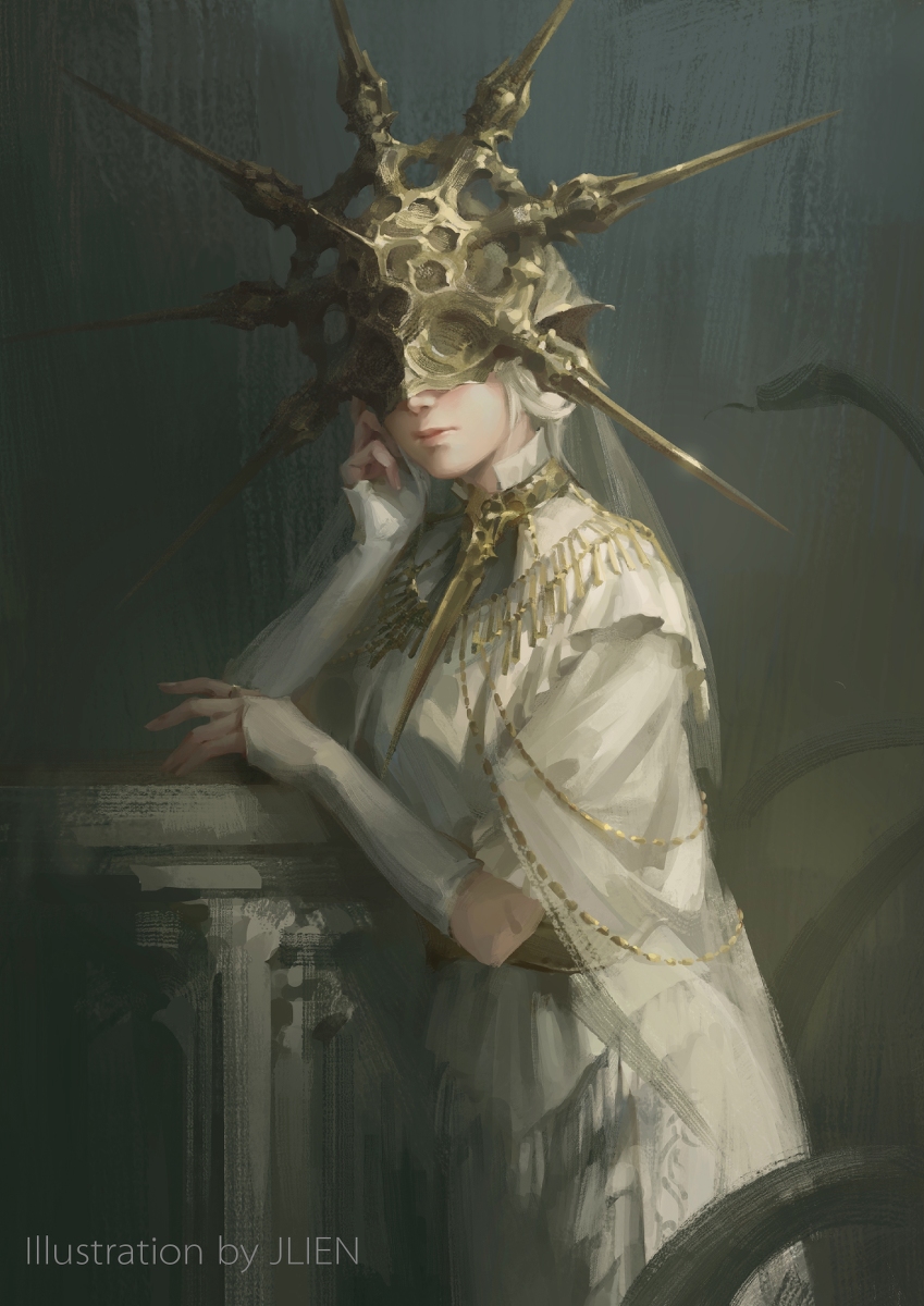 This is a pixiv picture whose title is May the Darkmoon watch over thee.
