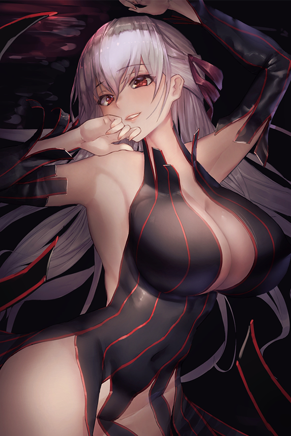 This is a pixiv picture whose title is 黒桜.