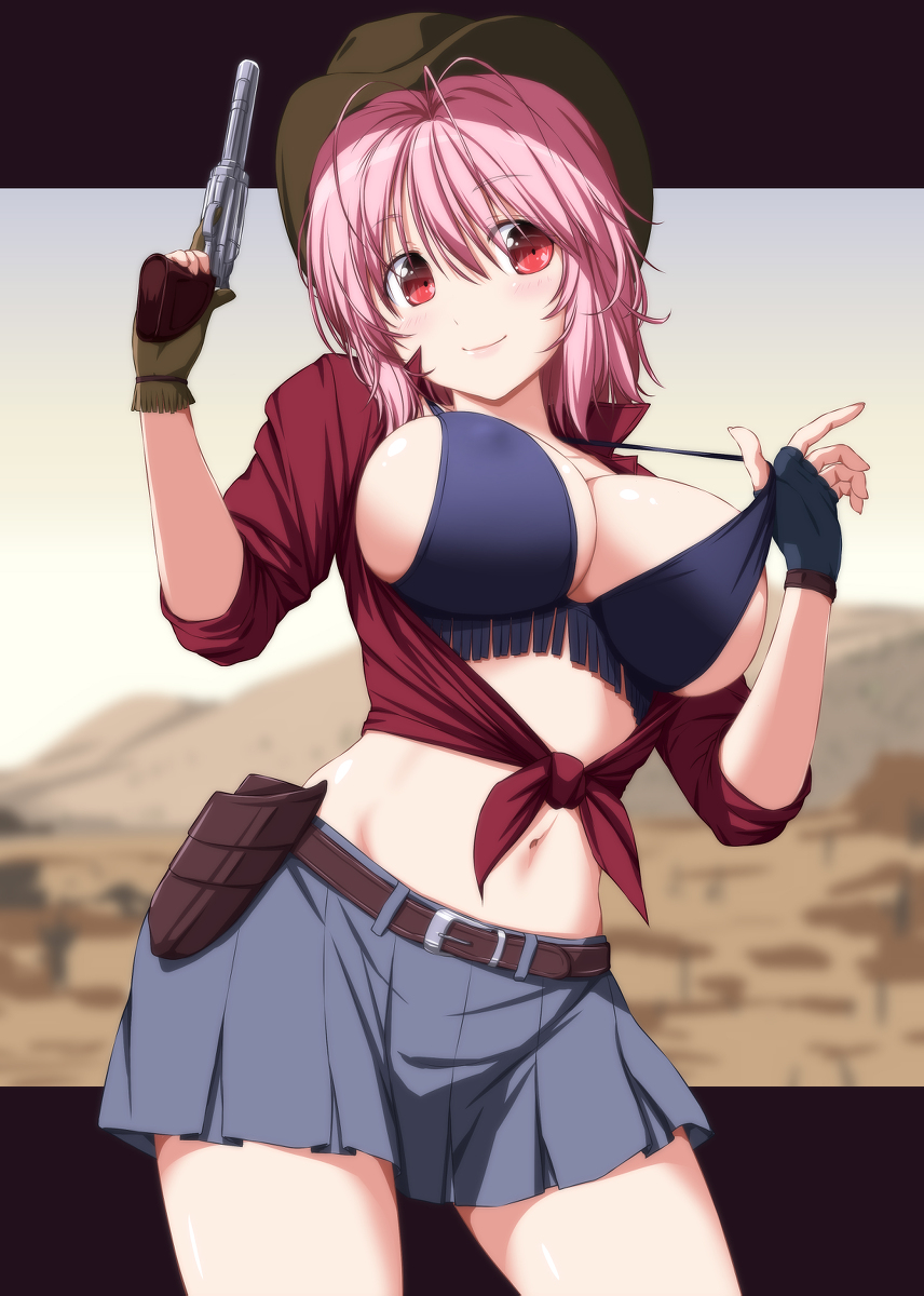 This is a pixiv picture whose title is ウェスタン幽々子様.