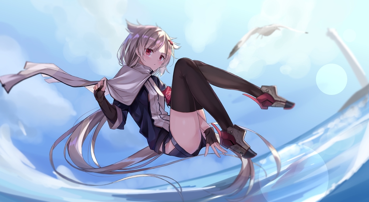 This is a pixiv picture whose title is 進水日.