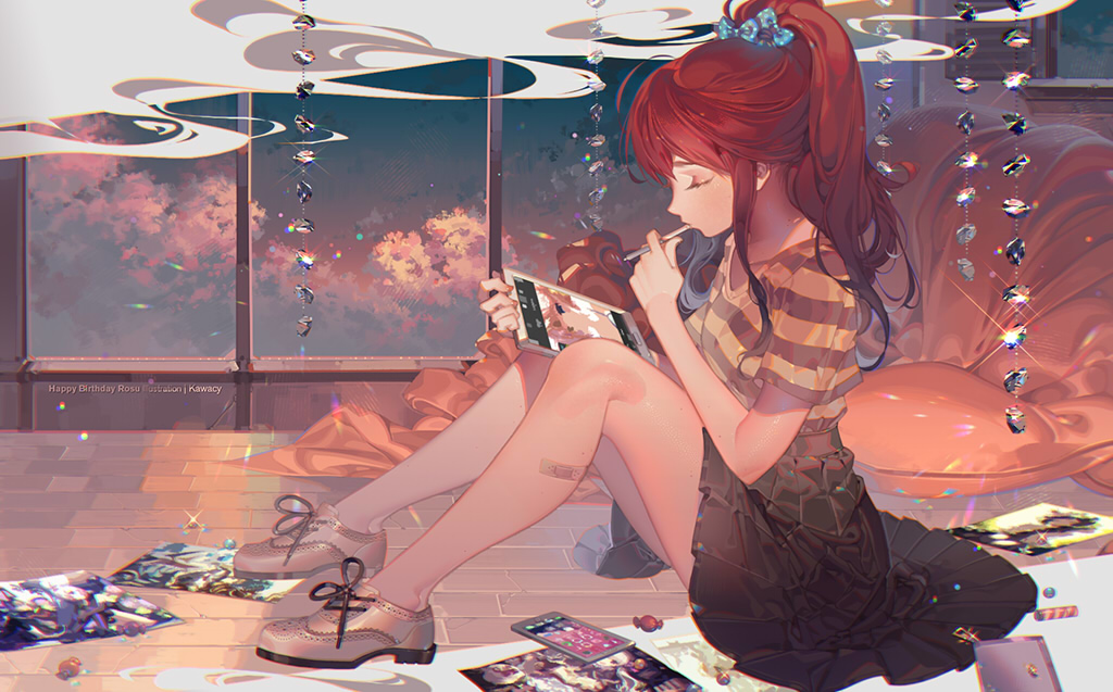 This is a pixiv picture whose title is 神絵師.