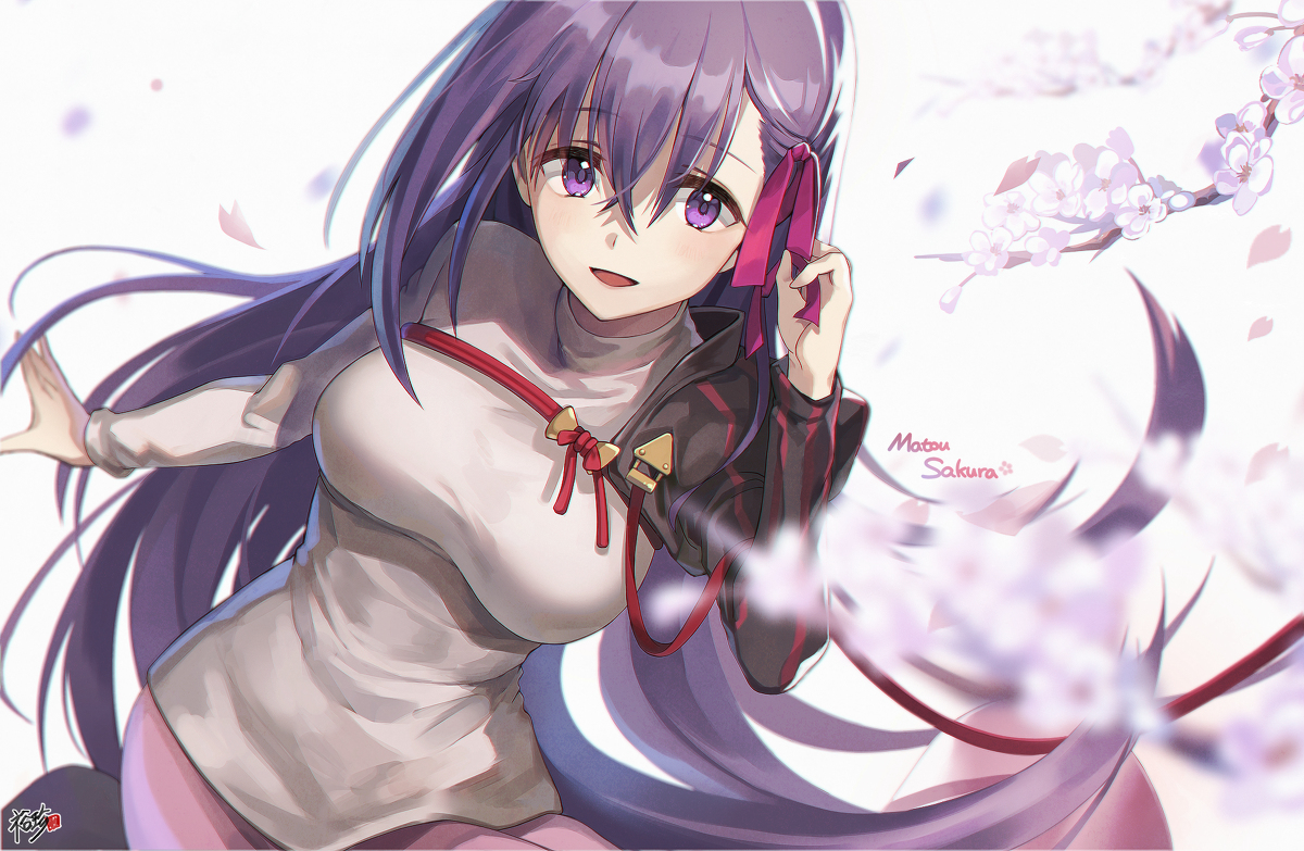 This is a pixiv picture whose title is 間桐 桜.