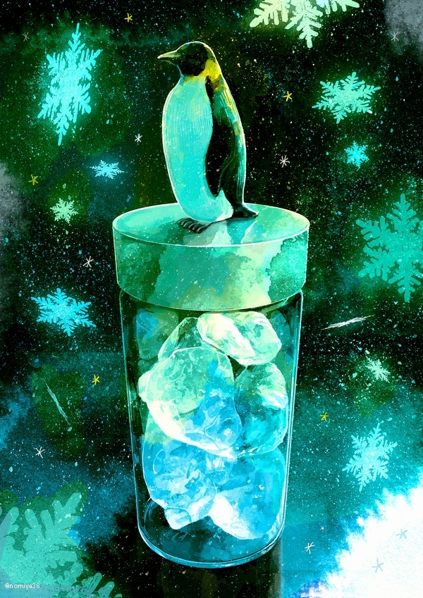 This is a pixiv picture whose title is 氷の王様.