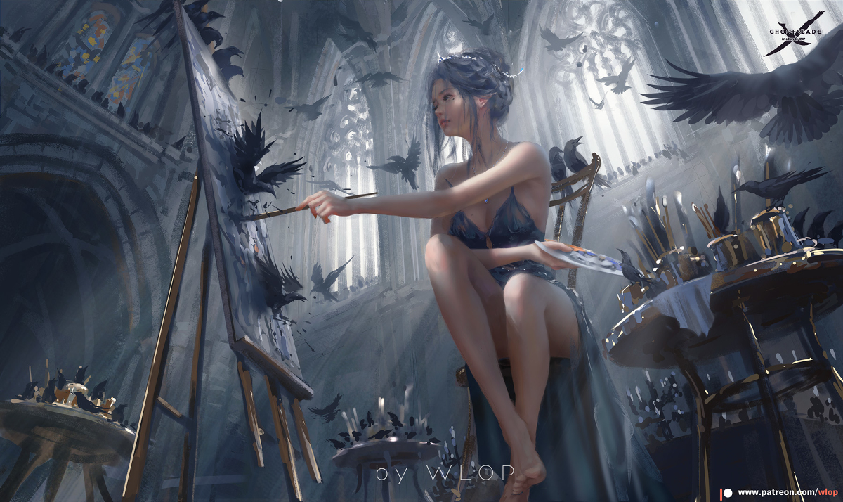 This is a pixiv picture whose title is 笼.