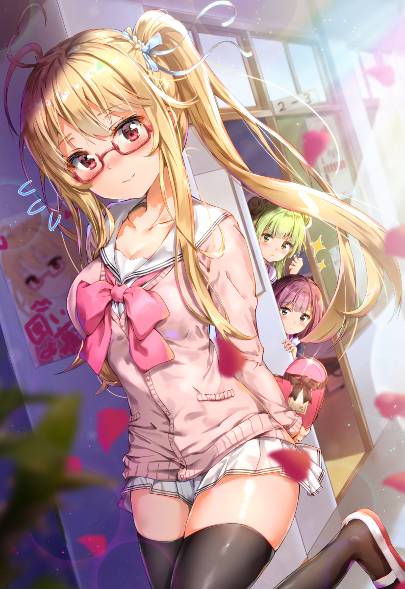 This is a pixiv picture whose title is 放課後バレンタイン🍈.