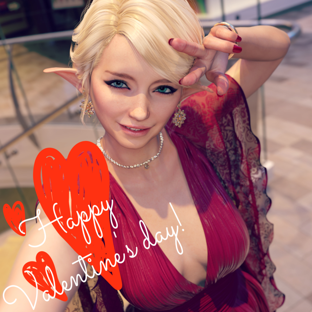 This is a pixiv picture whose title is happy valentine's day.