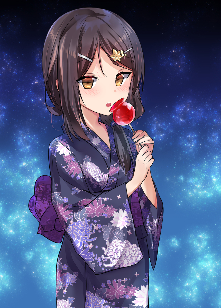 This is a pixiv picture whose title is 👘.