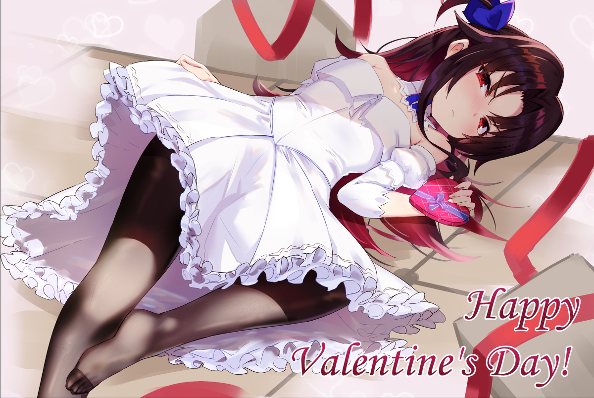 This is a pixiv picture whose title is ハッピーバレンタイン...と言わないわよ！.