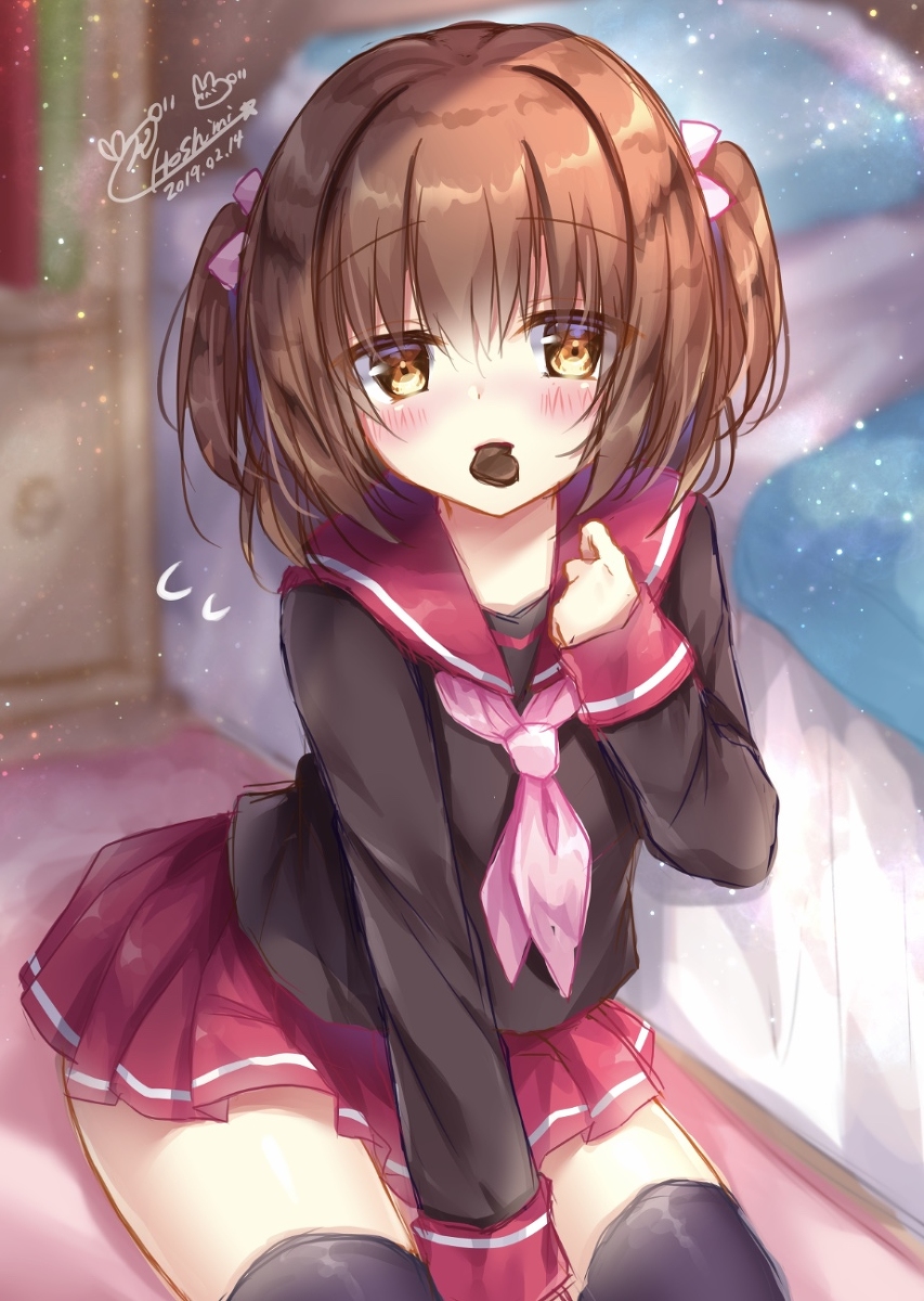 This is a pixiv picture whose title is 🍫💝.