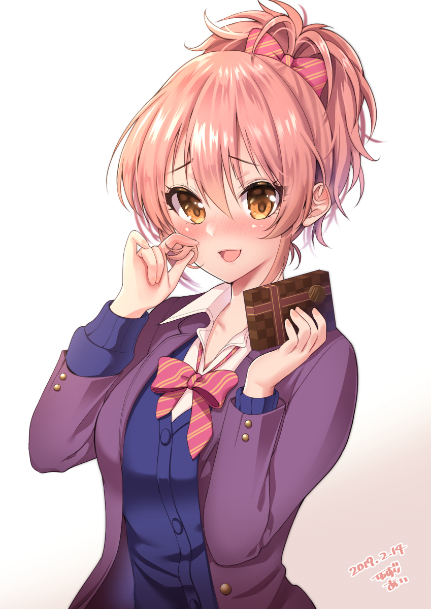 This is a pixiv picture whose title is バレンタインチョコをもらいました.