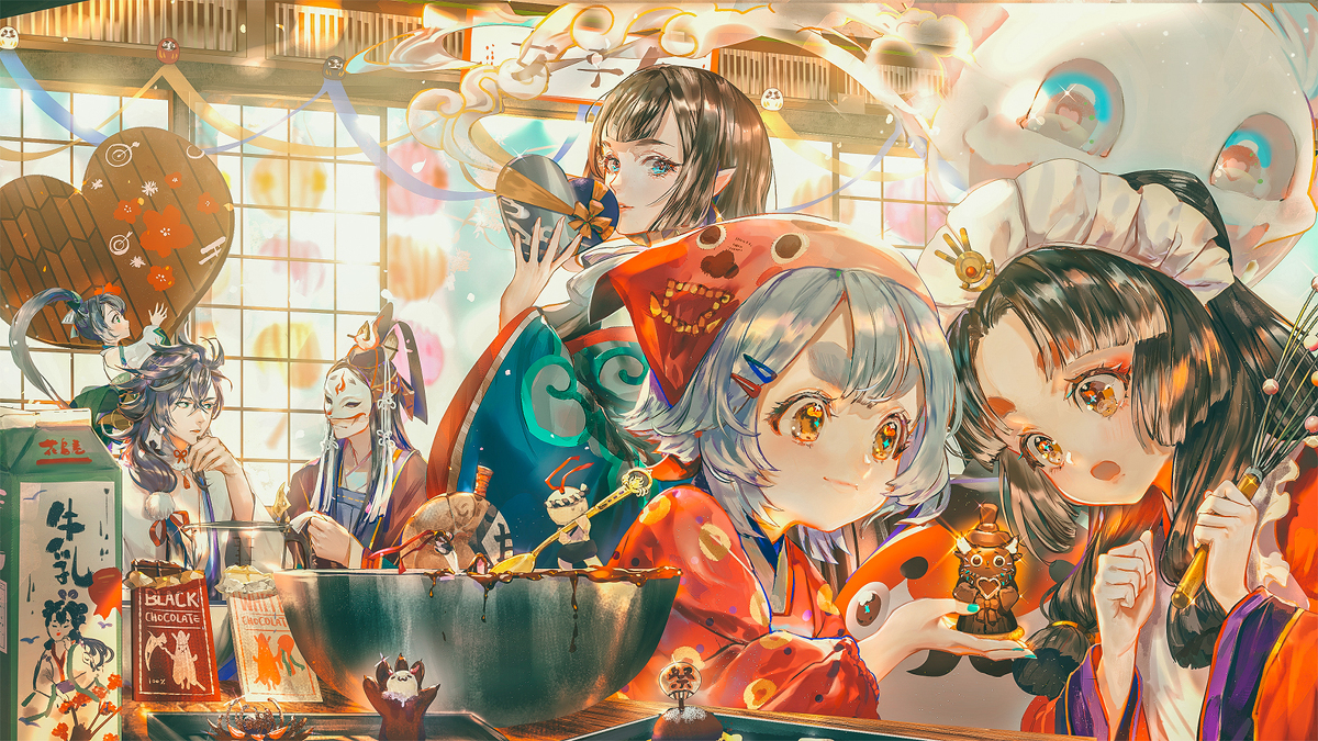 This is a pixiv picture whose title is チョコレート.