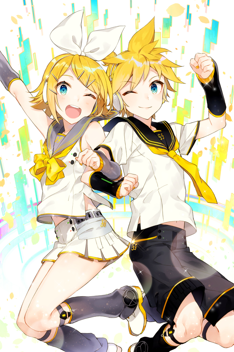 This is a pixiv picture whose title is リンレン.