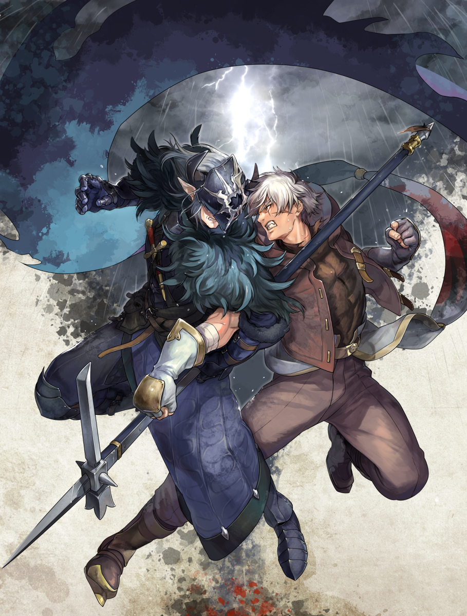This is a pixiv picture whose title is 【PFLS】雷轟に嘶く【時雨平原の戦い】.