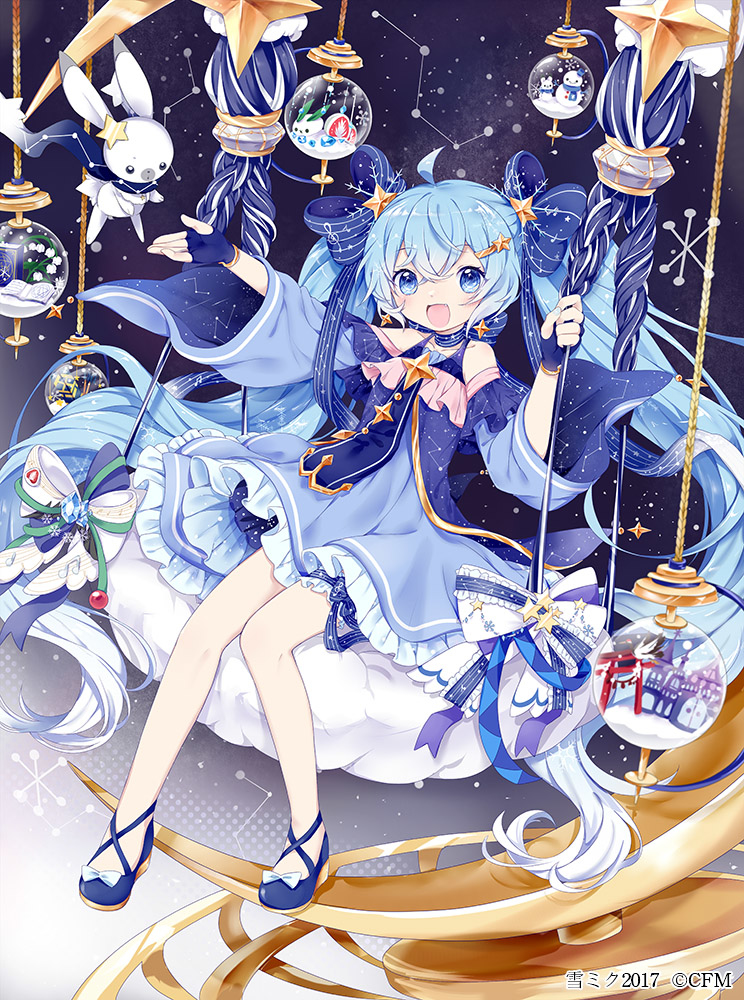 This is a pixiv picture whose title is snow miku 2017.