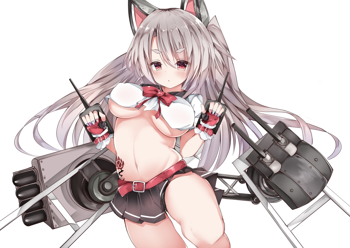 This is a pixiv picture whose title is 夕立ちゃん.