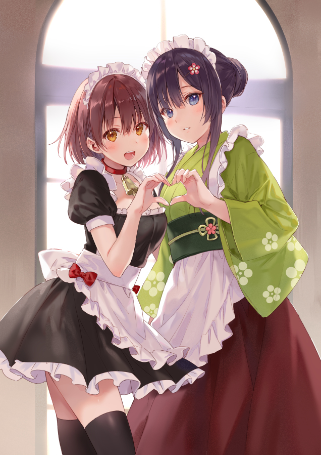 This is a pixiv picture whose title is 和洋ウェイトレス.