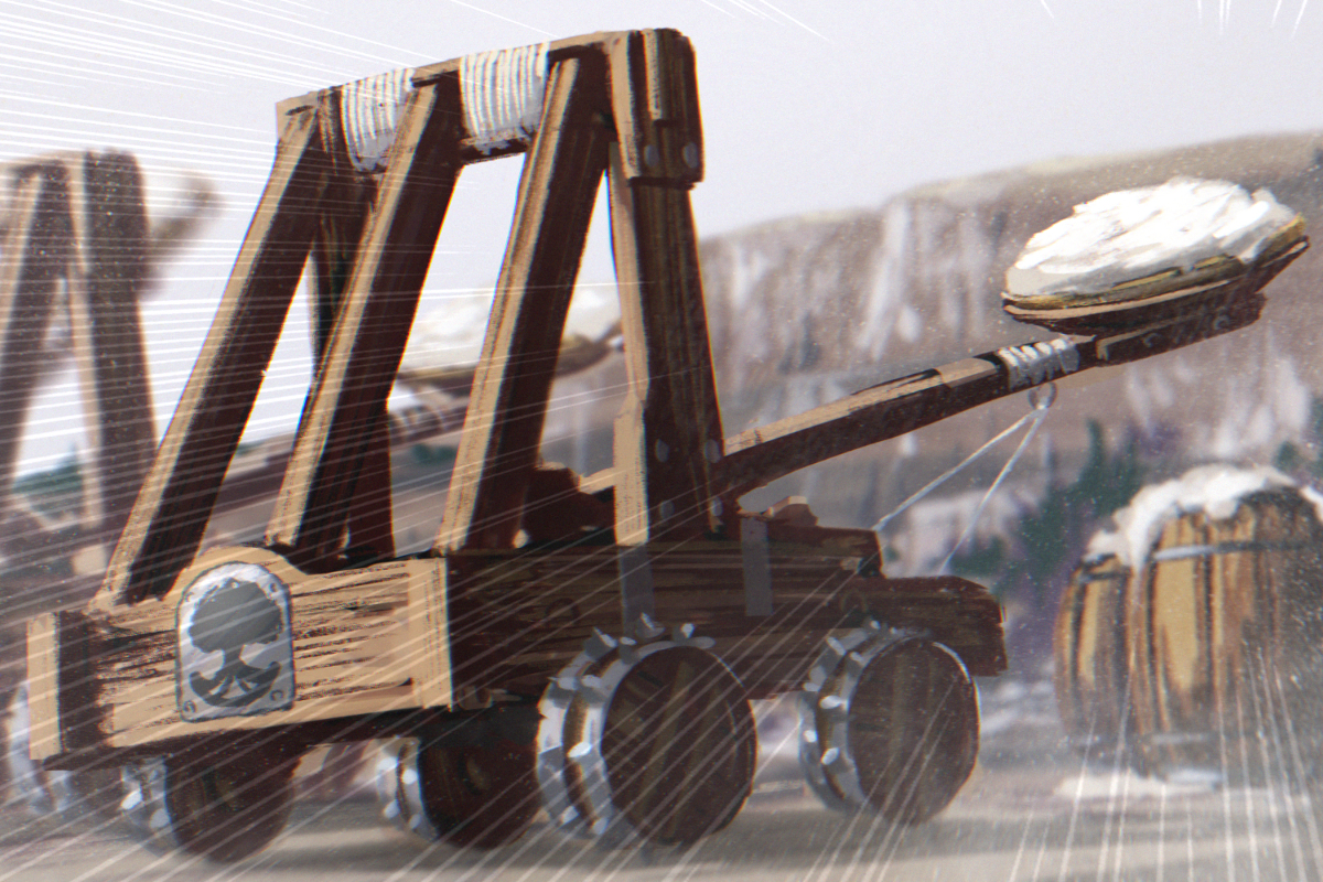 This is a pixiv picture whose title is 【PFLS】パイ投げ機【エルダーグラン 】 ​.