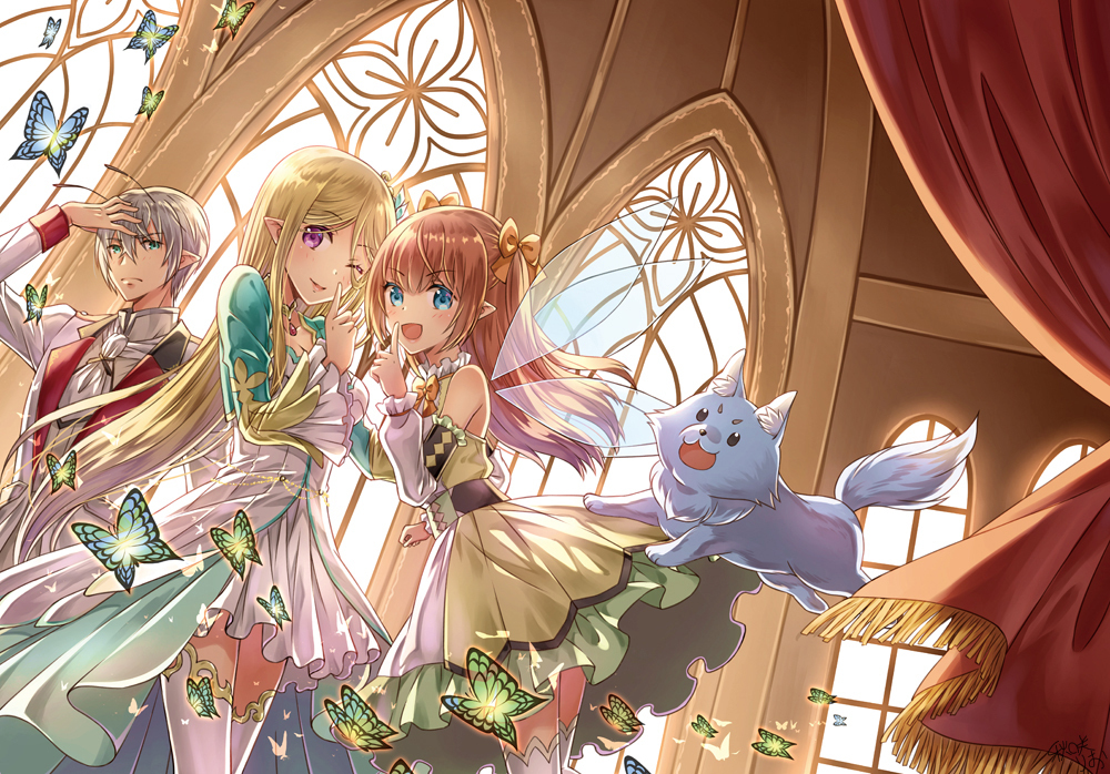 This is a pixiv picture whose title is 【夏の夜の妖精物語】表紙絵メイキング.