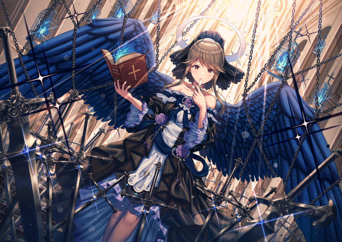 This is a pixiv picture whose title is 鳥籠スクリプチュア.