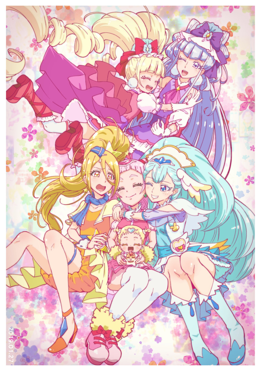 This is a pixiv picture whose title is HUGtto！PRECURE.