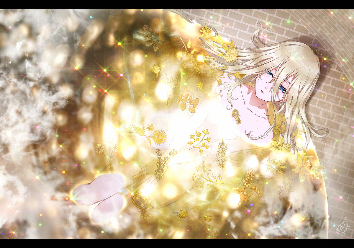 This is a pixiv picture whose title is 【PFLS】変若水の薬湯.